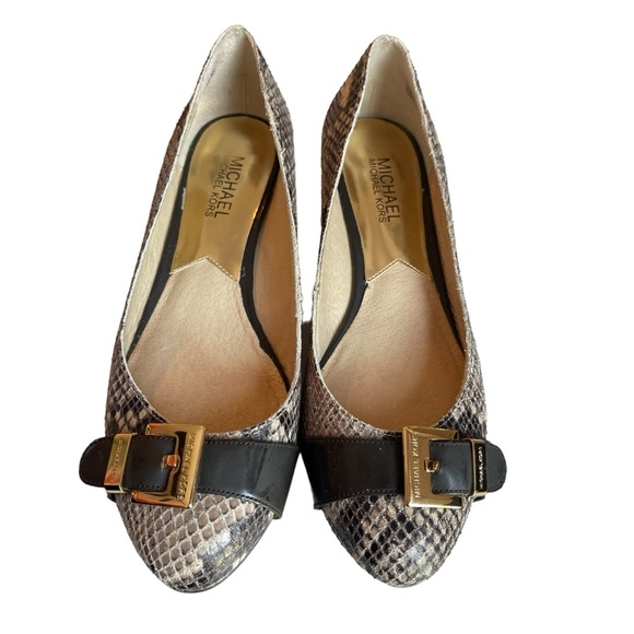 Michael Kors Snake Skin Wedges Women US size 7.5 - Picture 3 of 6